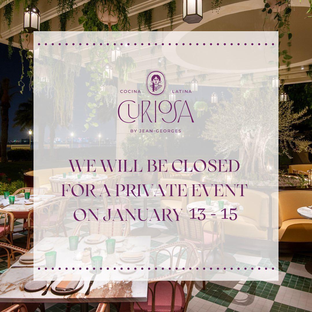Private Event at Curiosa by Jean-Georges