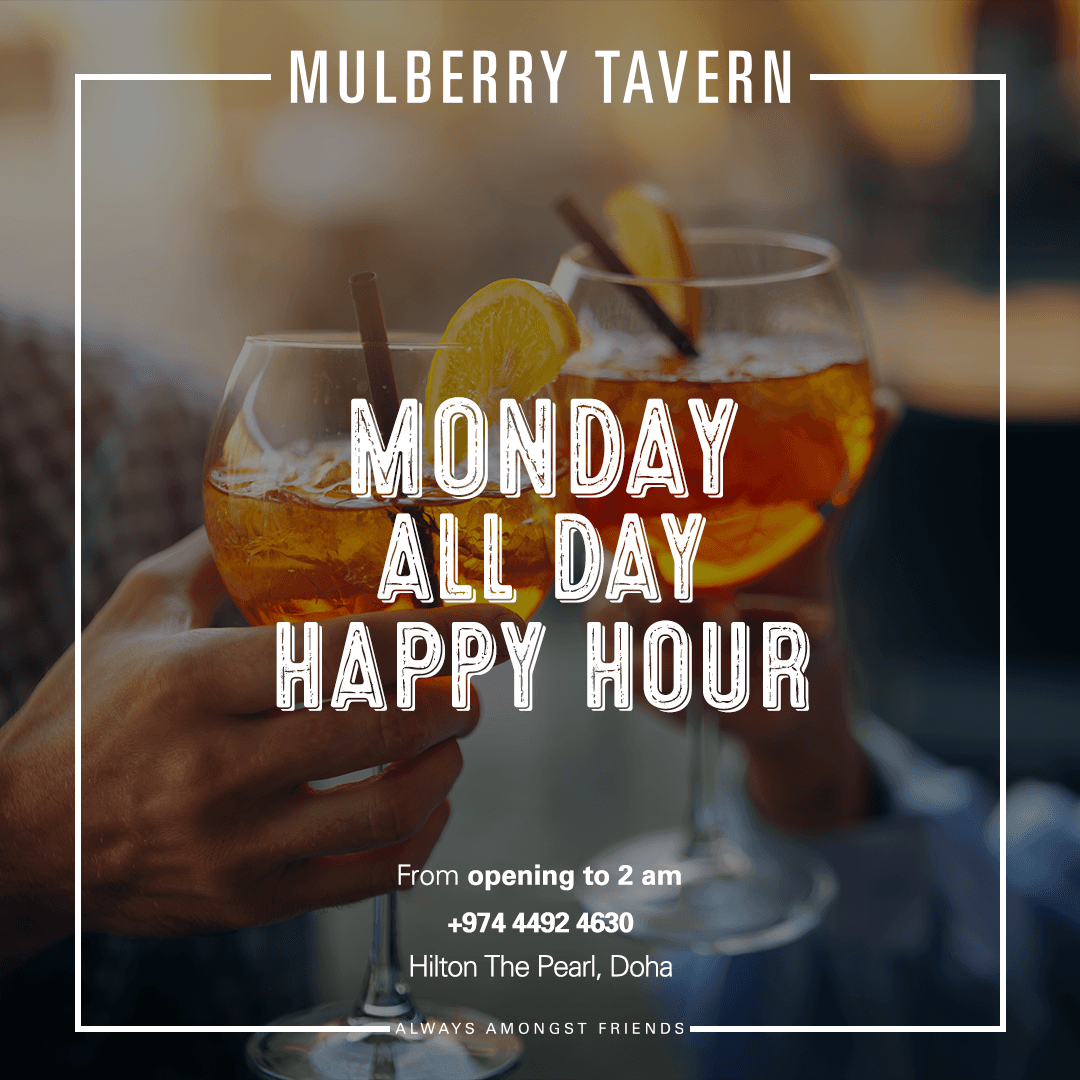 Monday All Day Happy Hour